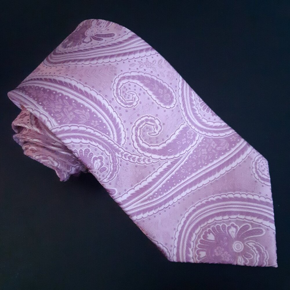 Countess Mara Pink on Pink Paisley Tie